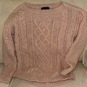 Cozy Banana Republic Pink Cable Knit Sweater - Size S